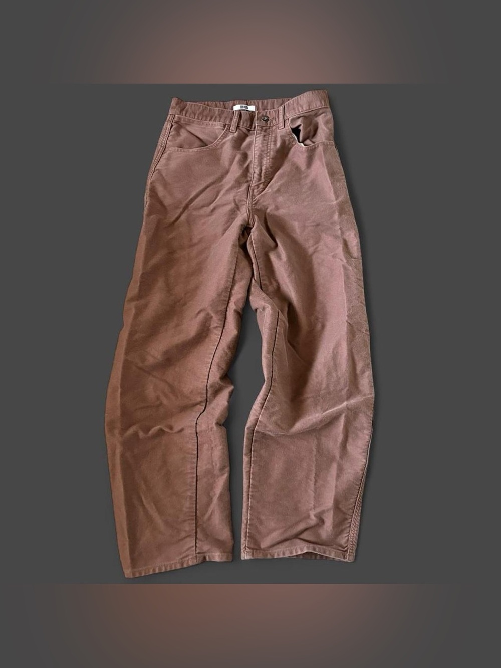 Uniqlo brown wide leg trousers Size 26x31in #trousers #wideleg